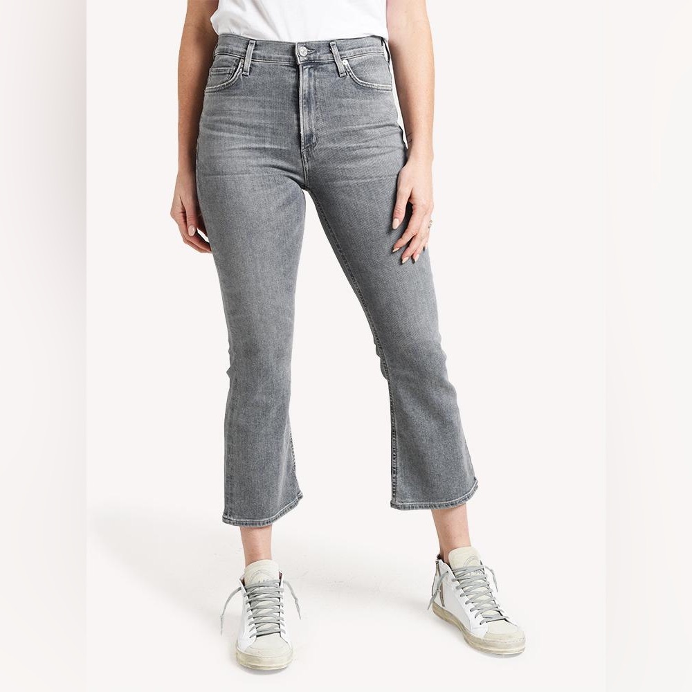 Citizens Of Humanity Demy Crop Flare Gray Jeans Denim Womens Sz 29 EUC
